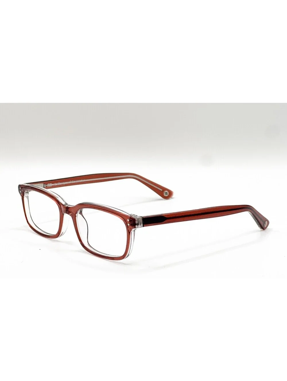Muse 35-002010 Brown Clear Rectangle Authentic Eyeglass Frames 50-17-140